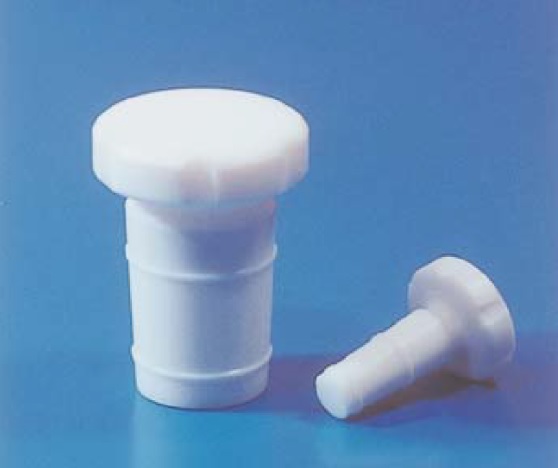 Химически стойкая пробка из тефлона (PTFE)  для стеклянного шлифа 