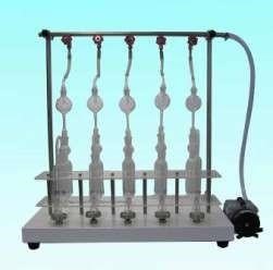 Пятипозиционный аппарат для анализа содержания серы в нефтепродуктах ламповым методом HK-380 